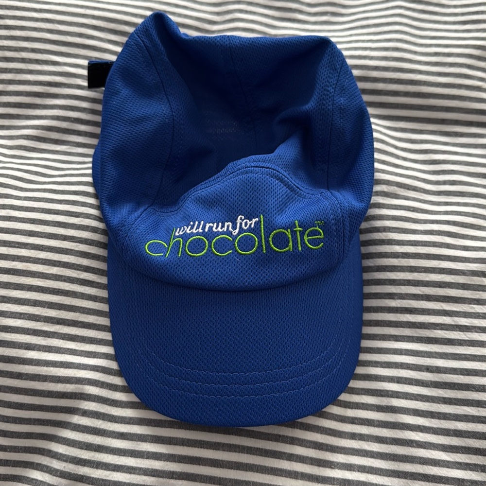 Will run for chocolate baseball cap